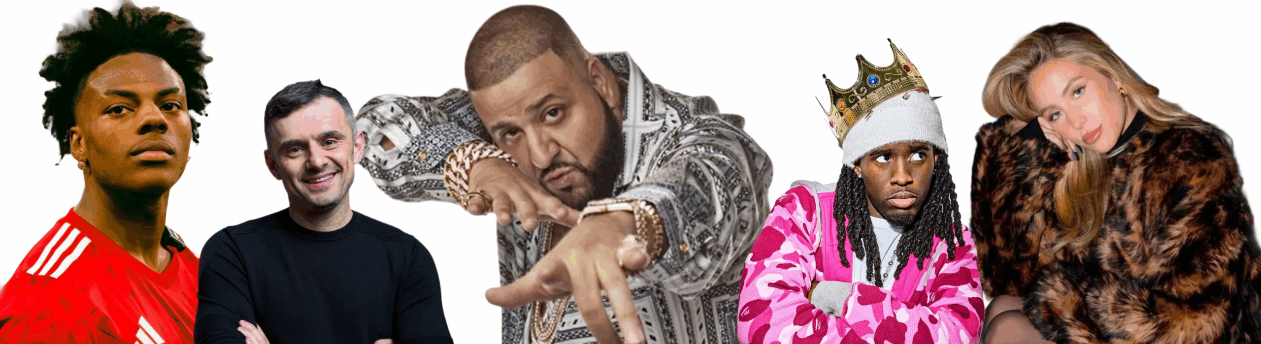 Alix Earle DJ Khaled IShowSpeed Gary Vaynerchuk Kai Cenat 